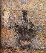 Claude Monet Detail of  Railway station Spain oil painting artist